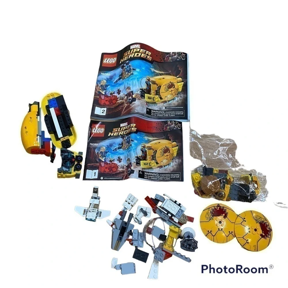 Lego 76080 Marvel Super Heroes Building Blocks Set Incomplete